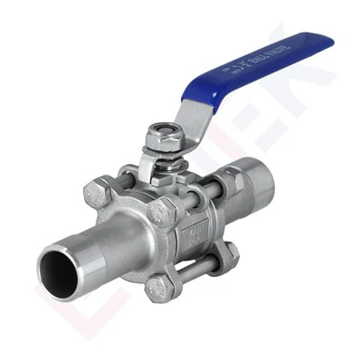 3PC fenekű hegesztési szelep hosszú típusú