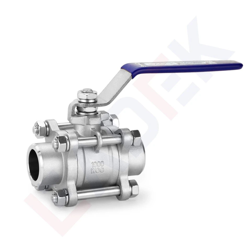 Three Piece Butt Weld Ball Valve
